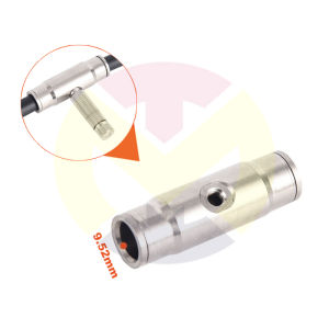 Đế giữa với 1 vị trí kết nối đầu béc phun sương đồng (Nối nhanh ống nước 9.52mm)