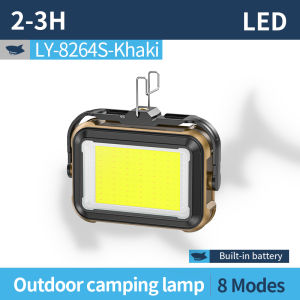SMILING SHARK LY8264 COB Camping Light 8Mode Work Light Solar Energy Type-c Rechargeable Flashlight Waterproof Outdoor Camping Working Lighting