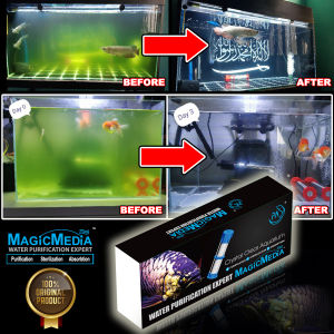 MagicMedia PA crystal water penjernih akuarium hilang air hijau dan air keruh sesuai semua ikan Arowana 金龙鱼 空气缸 净化绿水 清水