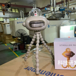 Bordon Stroller Fan Clip Fan Flexible Tripod On Fan With 4 Speeds And Rotatable Handheld Personal Fan for Stroller/Crib/Car Seat/Bike/Desktop /Treadmill 2000mA Battery Operated Super Long Battery Life