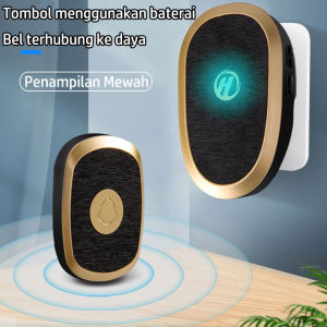 Bel Pintu Rumah Tanpa Kabel Bel Rumah Waterproof Lampu Rgb 38 Ringtone Penerimaan Jarak Jauh