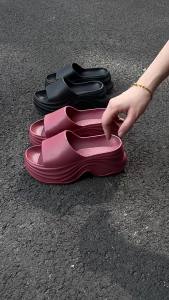 [Free Shipping] 2026 New Model High-Heeled Thick-Soled Sandals EVA Non-Slip Beach Height-Increasing Slippers for Outdoor and Home Use