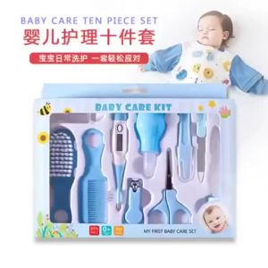 [FAST DELIVERY]10 IN 1 Newborn Baby Care Set Infant Grooming Set Health Care Kit Hair Brush Comb Nail Clipper Tweezers