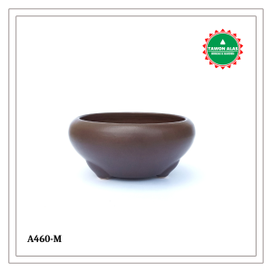 Pot Bonsai Keramik Bulat Mame
