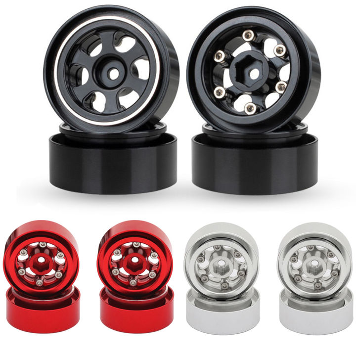 Metal Rc Rims Metal Wheel Hub Rims for RC Crawler Car Axial1/18 TRX4M SCX24 AX24 ...