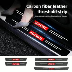 sapid Anti-Scratch Carbon Fiber Auto Door Sill Threshold Protection Strip Guard Sticker Compatible with Haval H6 Jolion Dargo M6 F7 4P T8Y6B