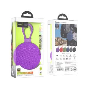 Hoco BS60 ลำโพงบลูทูธไร้สาย BT5.2 ขนาดเล็กพกพาง่าย เชื่อมต่อลำโพงได้2เครื่อง ระบบเสียง Hi-Fi กำลัง5W เสียงดี กระหึ่ม