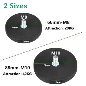 [caichuitan] 1 Piece LED Work Light Bar Holder SUV Offroad DIY Accessories 22 31 36 43mm M4 Bolt Magnetic Base Mount Bracket Clamp