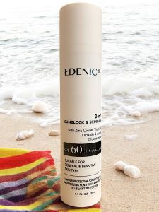 EDENIC Sunblock SPF60+ with Hydration and Moisturising Function for Healthy Skin. Available in Adult and Kids versions.