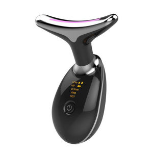 Popular Neck Protector EMS Lifting Firming Fading and Decreasing Wrinkle Neck Massage Apparatus Colorful Light Introduction Neck Beauty Apparatus