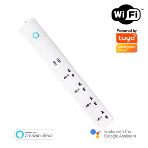 Ổ Cắm Thông Minh Wifi Tuya Smartlife 4 Cổng Độc Lập 2 Usb Điều Khiển Từ Xa Qua Phần Mềm Trên Điện Thoại Và Giọng Nói