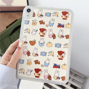 For Apple iPad Pro Air M4 M3 M2 11th 10th 9th 8th 7th 6th 5th 4th 3rd Gen 11.0 10.2 10.9 9.7 inch Mini A17 Pro Tablet Adorable Cartoon TPU Cover for Children Drop Resistant Safe Soft Shell