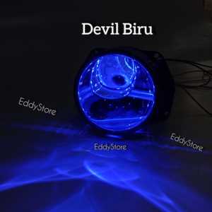 Projector Biled Ibright ZE07 3inc Blue Lens Plus Laser Premium dan Devil