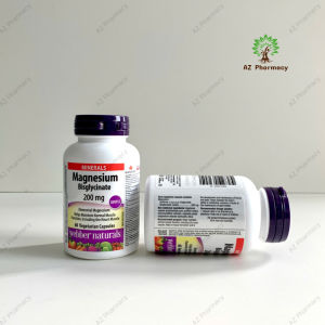 [Hàng Công Ty] Viên uống Magnesium Bisglycinate 200mg Magie Webber Naturals hỗ trợ sức khỏe cơ xương và thần kinh