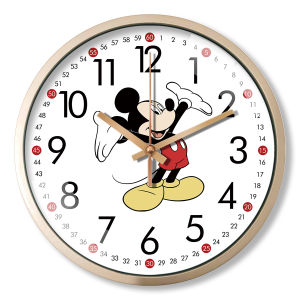 นาฬิกาติดผนัง นาฬิกาดิจิตอล ปฏิทิน นาฬิกาดิจิตอลปฏิทิน Ultra-Quiet นาฬิกาแขวนผนังที่สร้างสรรค์นาฬิกาการ์ตูนสำหรับเด็ก นาฬิกาติดผนัง นา นา