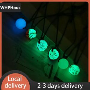 [COD] WHPHous Ship within 24 hours Bracelet for Women Glowing Gem Charm Jewelry Leather Rope Halloween Pendant Hollow Luminous Stone Pendant Necklace Gifts