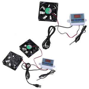 USB Quiet Cabinet Fan for AV Cabinets with 0-40℃ Thermostat Control Low Noise Cooling Fan 5V1A Input 110cm USB Cable