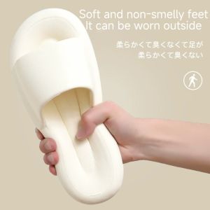 Pillow Slippers for Women and Men Non Slip Quick Drying Shower Slides Bathroom Sandals | Ultra Cushion | Thick Sole Indoor Slides Bathroom Sandals Ultimate Comfort Lightweight Easy to Clean