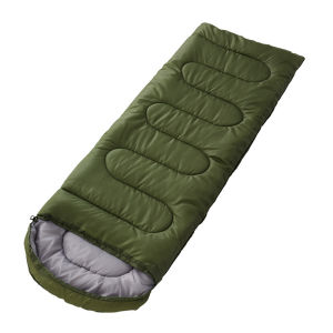 Pillow Included Camping Sleeping Bag | Outdoor Sleeping Bag | Travel Sleeping Bag | Black/Blue/Green/Red/Camo