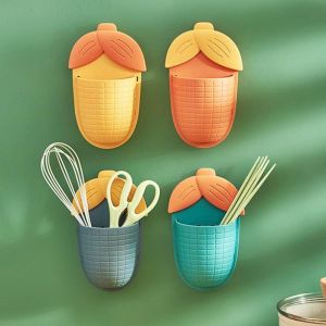 Ống cắm bàn chải hình bắp ngô ống cắm bàn chải nhà tắm dụng cụ cắm bàn chải đa năng tiện ích ống cắm bàn chải hình bắp ngô ( giao màu ngẫu nhiên )