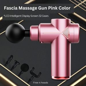 [High Quality] Powerful Fascia Massage Gun Aluminum Head Slot Long lasting battery