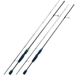 Joran Pancing 2 Bagian Serat Karbon Tinggi 1.8-2.1M Dengan Pegangan EVA