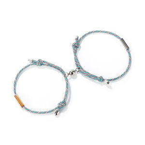 Sinboia Elegant Couple Bracelet For Lovers Simple Hand Rope Magnetic Bracelet For Bestfriend