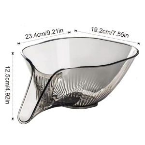Multi-functional Drain Basket Kitchen Sink Drain Strainer for Fruits Food Vegetables Dry and Wet Separation Water Dish Basin