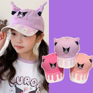 MUQZI Thoáng khí Mũ Lưỡi Trai kuromi Có thể điều chỉnh Bông Mũ chống nắng cho trẻ em Hợp thời trang Trọng lượng nhẹ Mũ bóng chày trẻ em Dành cho bé từ 3-12 tuổi