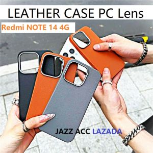 NEWs CASE For Xiaomi Redmi Note 14 4G - Softcase Hitam-Side Black Premium/Soft Case Leather SINTE/Kulit Sintetis/LOGO OPO Ori Colour Hard=COKLAT/MUDA/TUA/GREY/Protecth Camera/Plus Core TPU HD 3D 4G 5G S 3/5 Dimensi T A S Y 29 Y 2 9 RedmiNote Note14 1 4