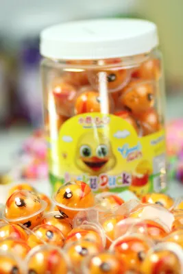 (10 ลูก) เยลลี่มีไส้ มาร์ชเมลโล่ ลูกเป็ด ลูกโลก ขวดนม แตงโม Soft candy gummy อร่อยหอม