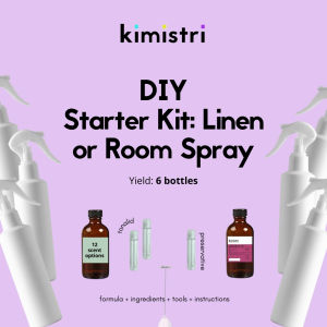 [NEW] Kimistri Labs DIY Starter Kit: Linen Spray or Room Spray Set (12 fragrance options 6 bottles yield)