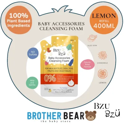 BZU BZU Baby Accessories Cleansing Foam (Lemon/Original) - 400ml (Refill)/500ml(Bottle) |BROTHERBEAR |BROTHER BEAR®|BROTHER BEAR®