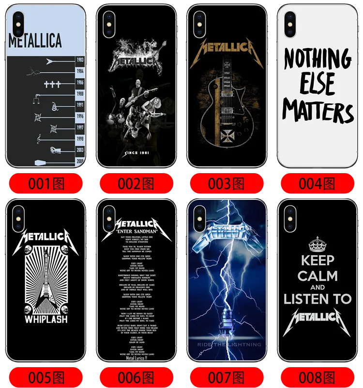 Heavy Metal Band Metallica Phone Case for Apple 12xr 7 8Plus Xsmax