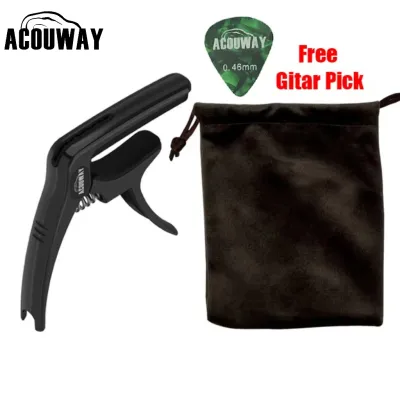 คาโป้กีตาร์อัลลอยด์ ACOUWAY มัลติฟังก์ชัน พร้อมเครื่องดึงหมุดสะพาน ช่องใส่ปิ๊กกีตาร์ ใช้ได้กับกีตาร์โปร่ง กีตาร์ไฟฟ้า เบส อูคูเลเล่