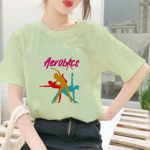 [BISA COD] Kaos Baju Atasan Olahraga Sport Senam Aerobics Wanita Jumbo Oversize Lengan Pendek Fitness