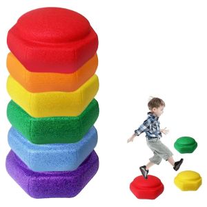 Multicolored Kids Stepping Stones / 6PCS Stackable Stepping Stones / Balance Sensory Stepping Stones For Toddlers