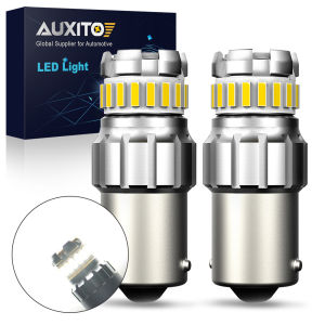 AUXITO 2Pcs 1156 P21W Ba15S LED  Light 1200LM 4014Smd 1156 LED For Backup Reverse Lights Bulb Tail Light Lamp