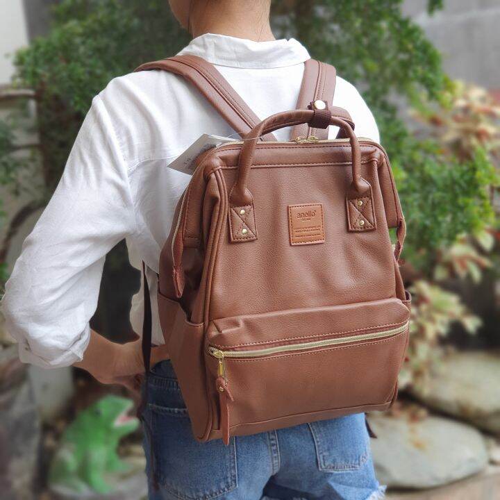 Anello leather store backpack review