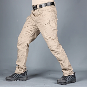 IX9 Mens Waterproof Tactical Pants Outside Sports Hiking Pants Trousers Multi Pocket Work Cargo Pants Men Outdoor Tactical Pants
