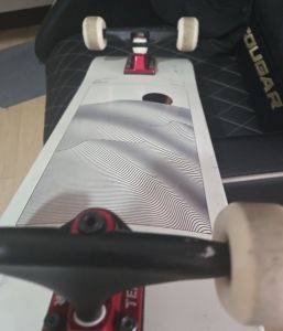 Ridebound Genesis Skateboard Set – Globe G2 Parallel 8.0 Deck (Off-White Foil/Horizon) | Tensor 5.25 Trucks | Globe G2 53mm Wheels | Rebirth Series #004