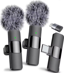 Mới Không Dây Micro dây chuyền Xách Tay Âm Thanh ghi video Mini micrô cho iPhone Máy Tính Android Máy Ảnh Trực Tiếp Chơi Game Điện Thoại