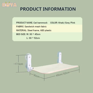 ROYA Pet nest cat hammock window sill glass hanging foldable cat nest suction cup