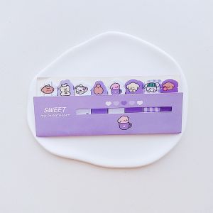Sticky Notes Karakter 8IN1 Tempelan Kertas Catatan 120 Lembar Pembatas Buku Karakter Hewan Lucu Penanda Buku Stationery Memo Pad Convenience Cute 8 IN 1 PST