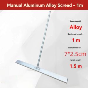 Concrete Screed Ruler Aluminum Alloy Manual Leveling Tool for Cement Floor Construction