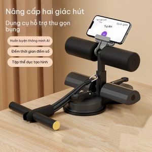 Trụ Gập Bụng Có Giác Hút Kèm Dây Kháng Lực 6 Ống Bản Nâng Cấp Chắc Chắn Cho Tập Gym Yoga