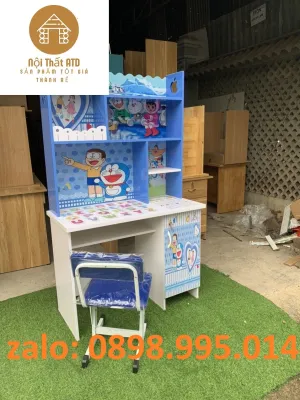 Bàn học sinh nhựa Đài Loan in hình 3d siêu đẹp cho bé doremon công chúa kitty siêu nhân bàn trẻ em giá rẻ giao nhanh HCM