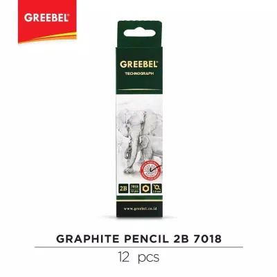 (12pc) pensil 2B FABER CASTEL atau GREEBEL/pencil 2b/pensil ujian