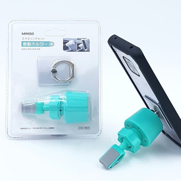 Car Holder Air Vent With Ring Stent Holder Mobil Original MINISO
