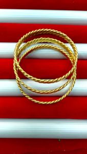 Gelang Keroncong Lapis Emas Tempahan